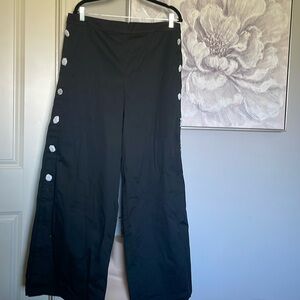 Anthropologie / Corey Lynn Calter Side Button Wide Leg Pants Sz XL